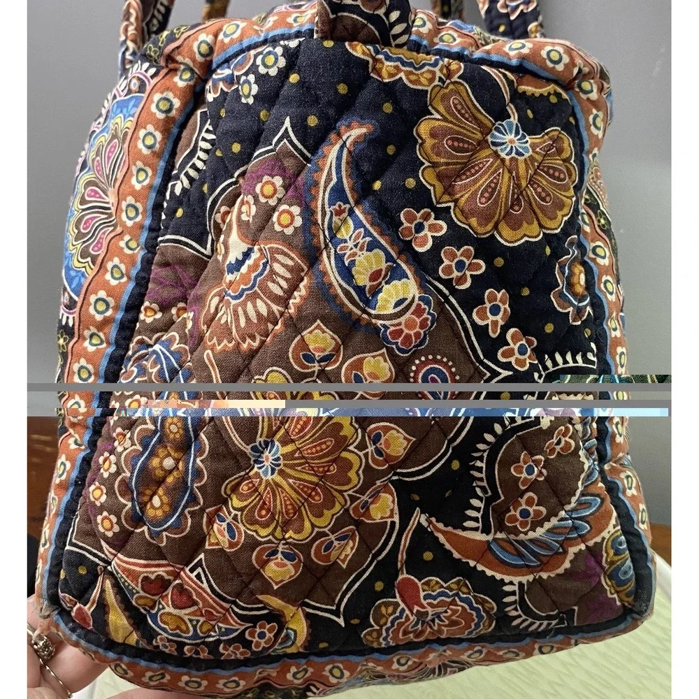 Vera Bradley Retired KENSINGTON Large Tote Overnight Vaca Duffle Bag 16x9x9